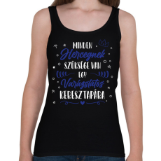 PRINTFASHION Minden Hercegnek - Keresztapa - Női atléta - Fekete