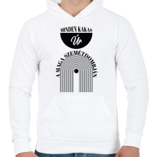 PRINTFASHION Minden kakas úr - Férfi kapucnis pulóver - Fehér férfi pulóver, kardigán