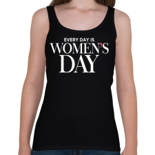 PRINTFASHION Minden nap a Nők napja - Női atléta - Fekete női trikó