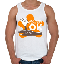 PRINTFASHION Minden rendben - Férfi atléta - Fehér atléta, trikó