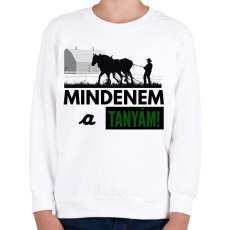 PRINTFASHION MINDENEM A TANYÁM - Gyerek pulóver - Fehér
