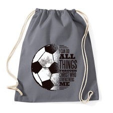 PRINTFASHION Mindenre van erőm  - Sportzsák, Tornazsák - Grafitszürke tornazsák