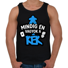 PRINTFASHION Mindig én vagyok a kék - Férfi atléta - Fekete