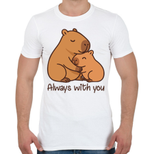 PRINTFASHION Mindig veled - Férfi póló - Fehér férfi póló