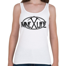 PRINTFASHION Minecraft - bányász élet - Női atléta - Fehér női trikó