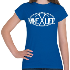 PRINTFASHION Minecraft - bányász élet - Női póló - Királykék