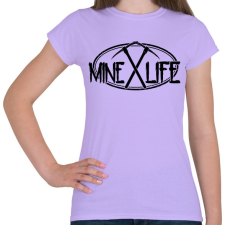 PRINTFASHION Minecraft - bányász élet - Női póló - Viola női póló