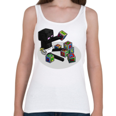 PRINTFASHION Minecraft bébi enderman - Női atléta - Fehér
