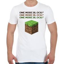 PRINTFASHION Minecraft Block - Férfi póló - Fehér férfi póló