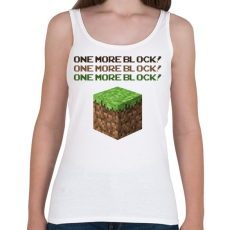 PRINTFASHION Minecraft Block - Női atléta - Fehér