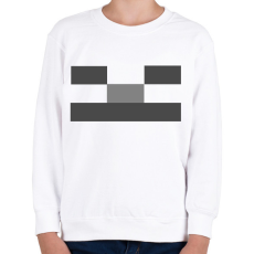 PRINTFASHION Minecraft csontváz - Gyerek pulóver - Fehér