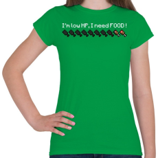 PRINTFASHION Minecraft életerő - Női póló - Zöld