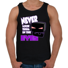 PRINTFASHION Minecraft - Enderman szem - Férfi atléta - Fekete