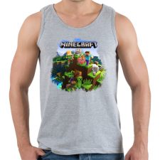 PRINTFASHION Minecraft - Férfi atléta - Sport szürke atléta, trikó