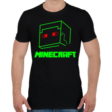 PRINTFASHION Minecraft - Férfi póló - Fekete