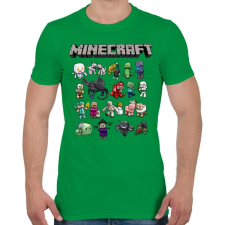 PRINTFASHION Minecraft - Férfi póló - Zöld férfi póló