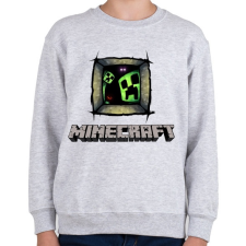 PRINTFASHION Minecraft - Gyerek pulóver - Sport szürke gyerek pulóver, kardigán