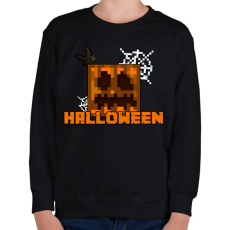 PRINTFASHION minecraft halloween - Gyerek pulóver - Fekete