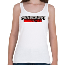PRINTFASHION Minecraft Hardcore - Női atléta - Fehér női trikó