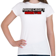 PRINTFASHION Minecraft Hardcore - Női póló - Fehér női póló