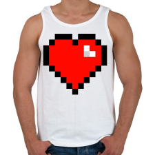 PRINTFASHION Minecraft Hearth - Férfi atléta - Fehér atléta, trikó