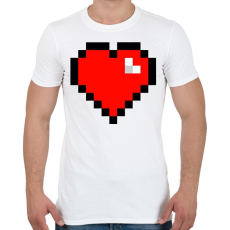 PRINTFASHION Minecraft Hearth - Férfi póló - Fehér