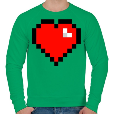 PRINTFASHION Minecraft Hearth - Férfi pulóver - Zöld