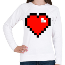 PRINTFASHION Minecraft Hearth - Női pulóver - Fehér női pulóver, kardigán