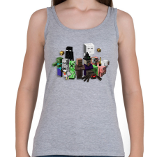 PRINTFASHION minecraft mobok - Női atléta - Sport szürke női trikó