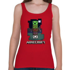 PRINTFASHION Minecraft - Női atléta - Cseresznyepiros női trikó