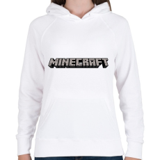 PRINTFASHION Minecraft - Női kapucnis pulóver - Fehér