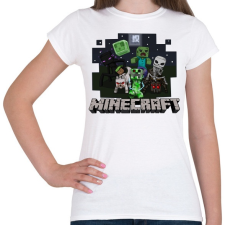 PRINTFASHION Minecraft - Női póló - Fehér női póló