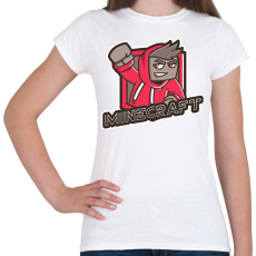 PRINTFASHION MINECRAFT - Női póló - Fehér