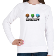 PRINTFASHION Minecraft - Női pulóver - Fehér