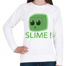 PRINTFASHION Minecraft Slime - Női pulóver - Fehér női pulóver, kardigán