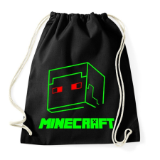 PRINTFASHION Minecraft - Sportzsák, Tornazsák - Fekete tornazsák