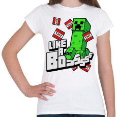 PRINTFASHION Minecraft TNT - Női póló - Fehér