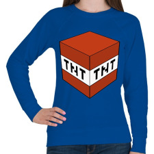 PRINTFASHION Minecraft TNT - Női pulóver - Királykék női pulóver, kardigán