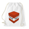 PRINTFASHION Minecraft TNT - Sportzsák, Tornazsák - Fehér