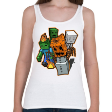 PRINTFASHION Minecraft zombieezz - Női atléta - Fehér