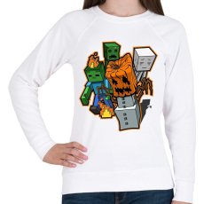 PRINTFASHION Minecraft zombieezz - Női pulóver - Fehér