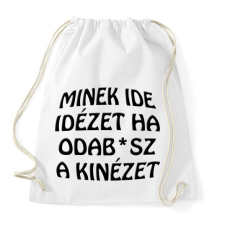 PRINTFASHION Minek ide... - Sportzsák, Tornazsák - Fehér tornazsák
