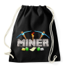 PRINTFASHION Miner - Sportzsák, Tornazsák - Fekete