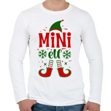 PRINTFASHION Mini elf - Férfi hosszú ujjú póló - Fehér férfi póló