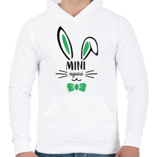 PRINTFASHION Mini nyuszi - fiú - Férfi kapucnis pulóver - Fehér férfi pulóver, kardigán