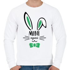 PRINTFASHION Mini nyuszi - fiú - Férfi pulóver - Fehér férfi pulóver, kardigán