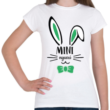 PRINTFASHION Mini nyuszi - fiú - Női póló - Fehér női póló