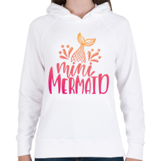 PRINTFASHION Mini sellő - Női kapucnis pulóver - Fehér