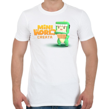 PRINTFASHION mini world - Férfi póló - Fehér férfi póló