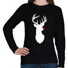 PRINTFASHION Minimal Rudolf - Női pulóver - Fekete női pulóver, kardigán